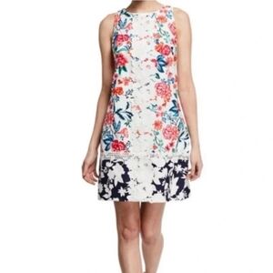 Eliza J Floral Sleeveless Shift Dress Size 8